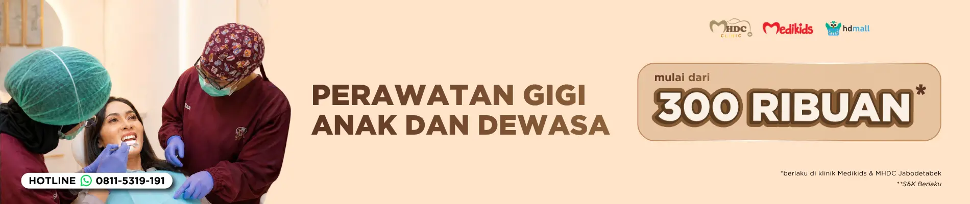 diskon perawatan gigi - banner promo HD Mall