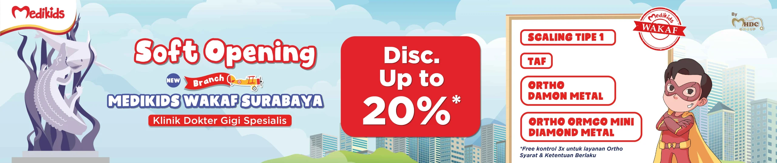 promo soft opening medikids surabaya