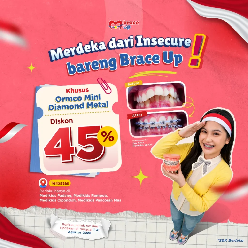 promo pasang behel spesial kemerdekaan by medikids