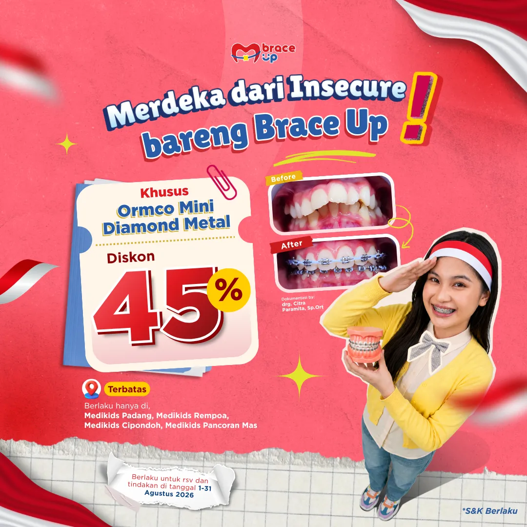promo pasang behel spesial kemerdekaan by medikids