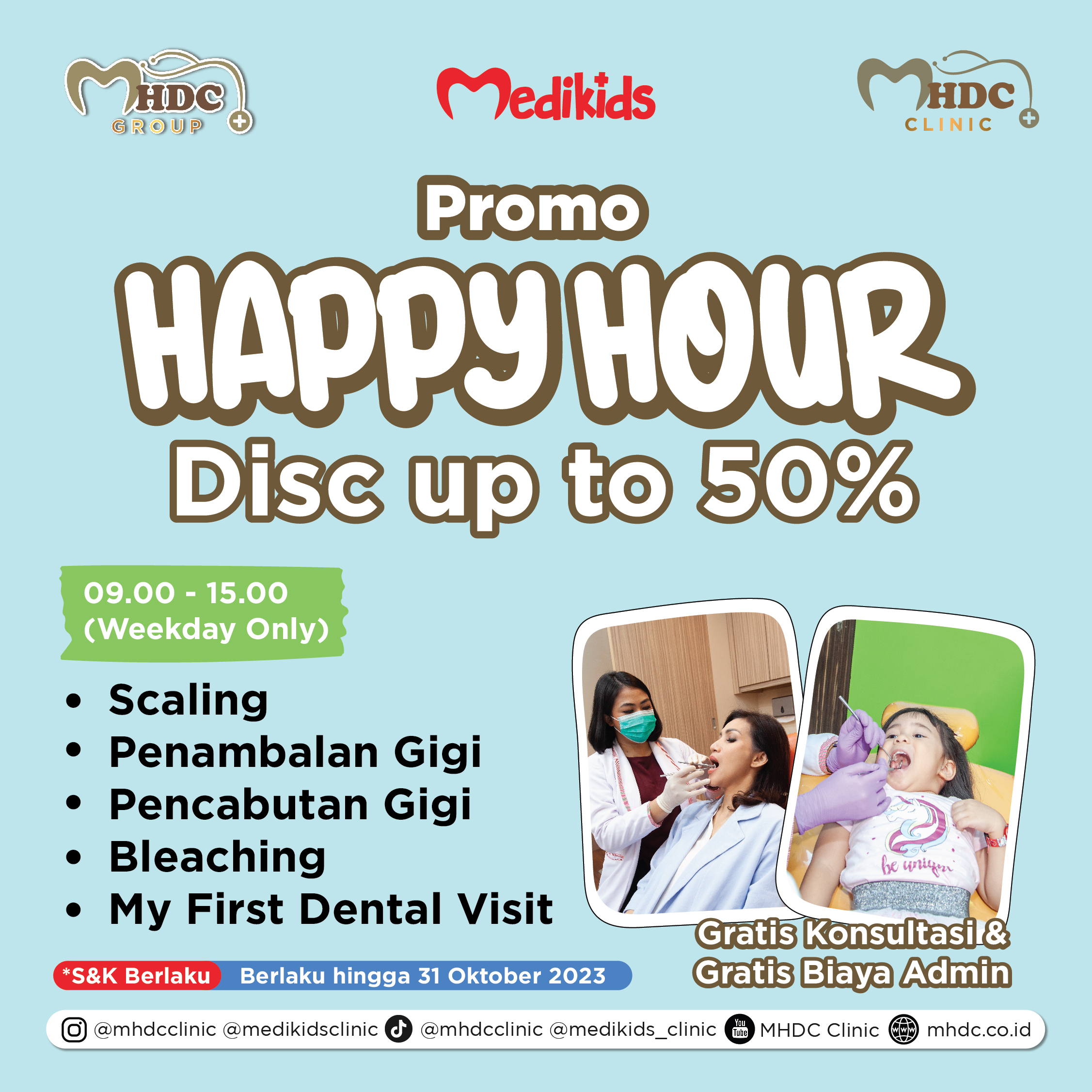 promo happy hour mhdc medikids diskon 50